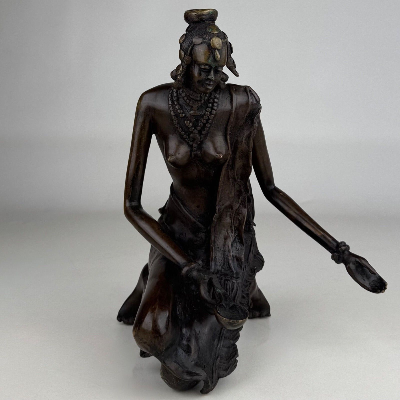 Antique 19th Century Decorative Bronze Sculpture ( Ref Af 4185 )