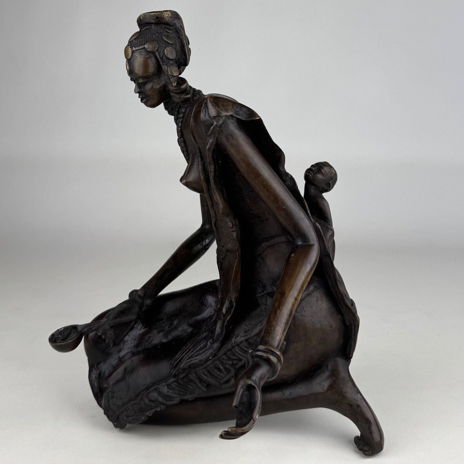 Antique 19th Century Decorative Bronze Sculpture ( Ref Af 4185 ) photo for sale