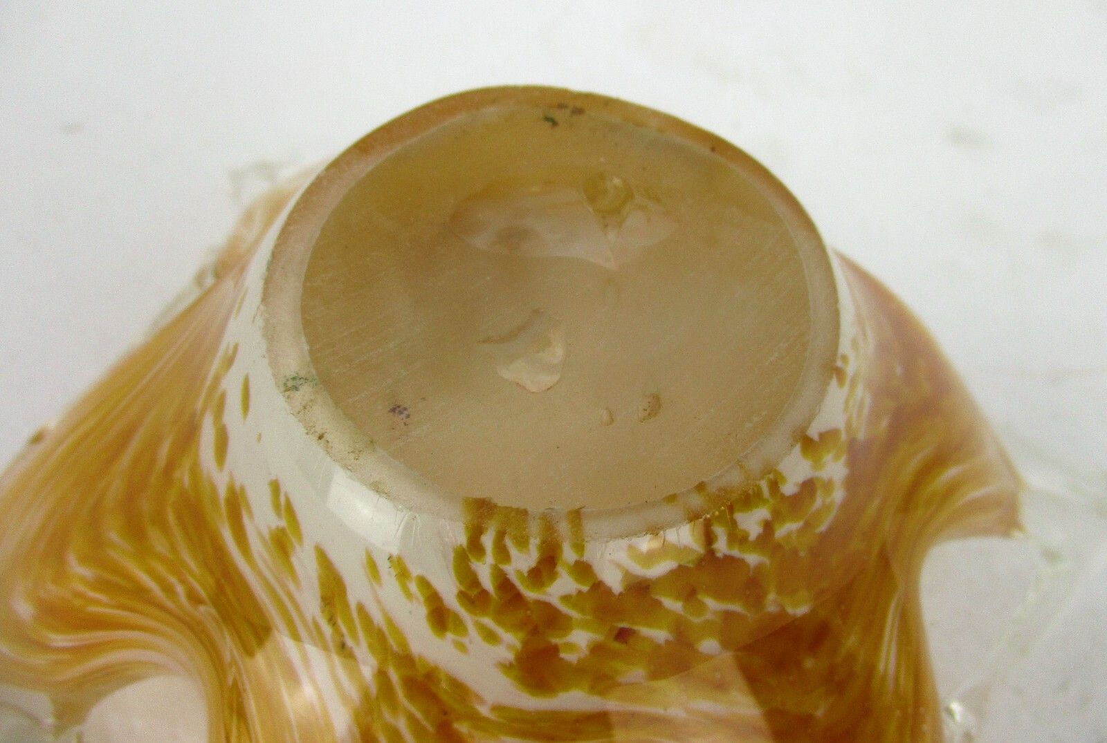 photo furniture Small Italian Art Glass Amber Yellow Star Bowl Dish Centerpiece Murano Basket