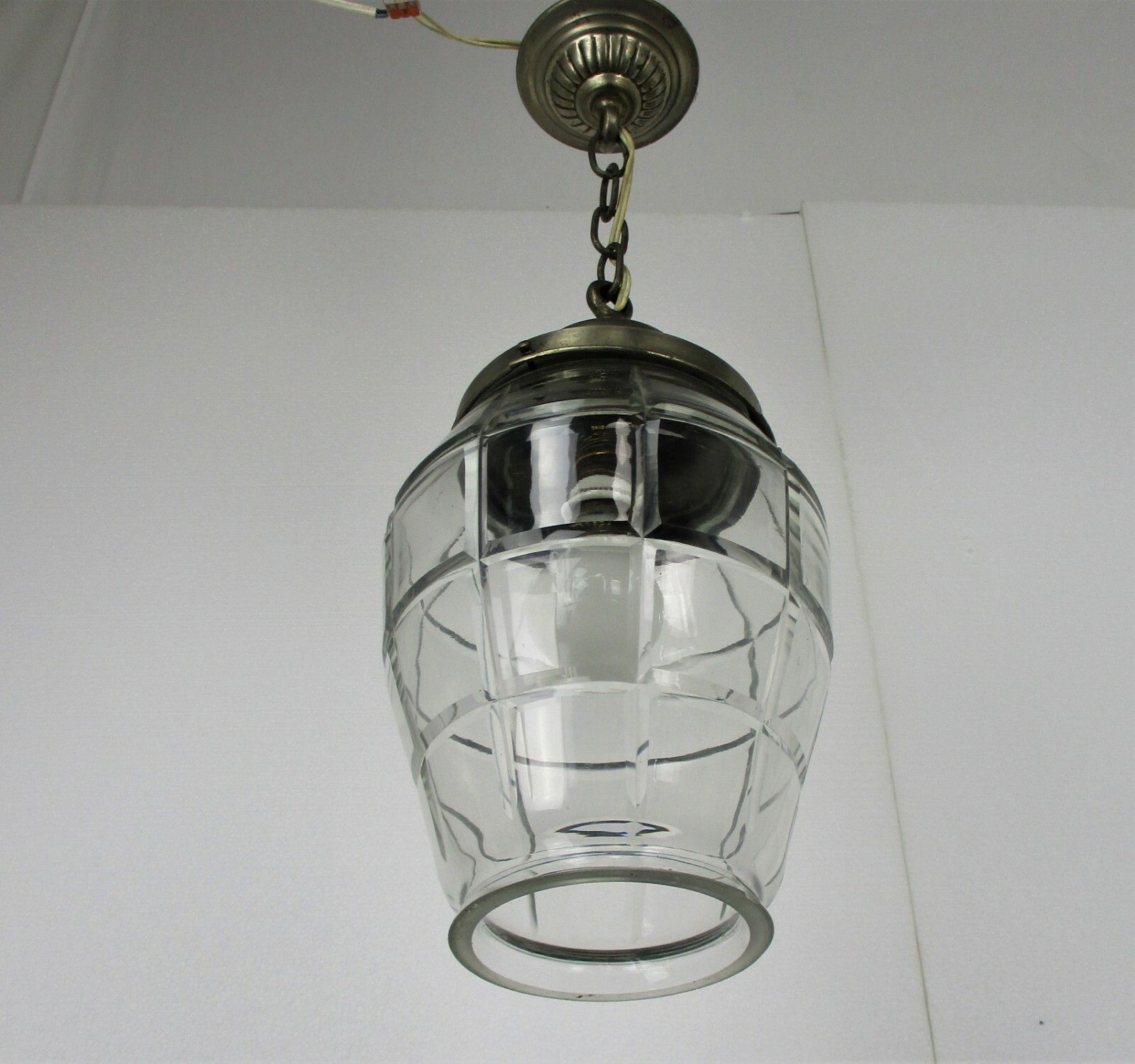 Chandelier Pendant Light Etched  Intaglio Glass  Shadeornate Art Deco Style photo 204.0