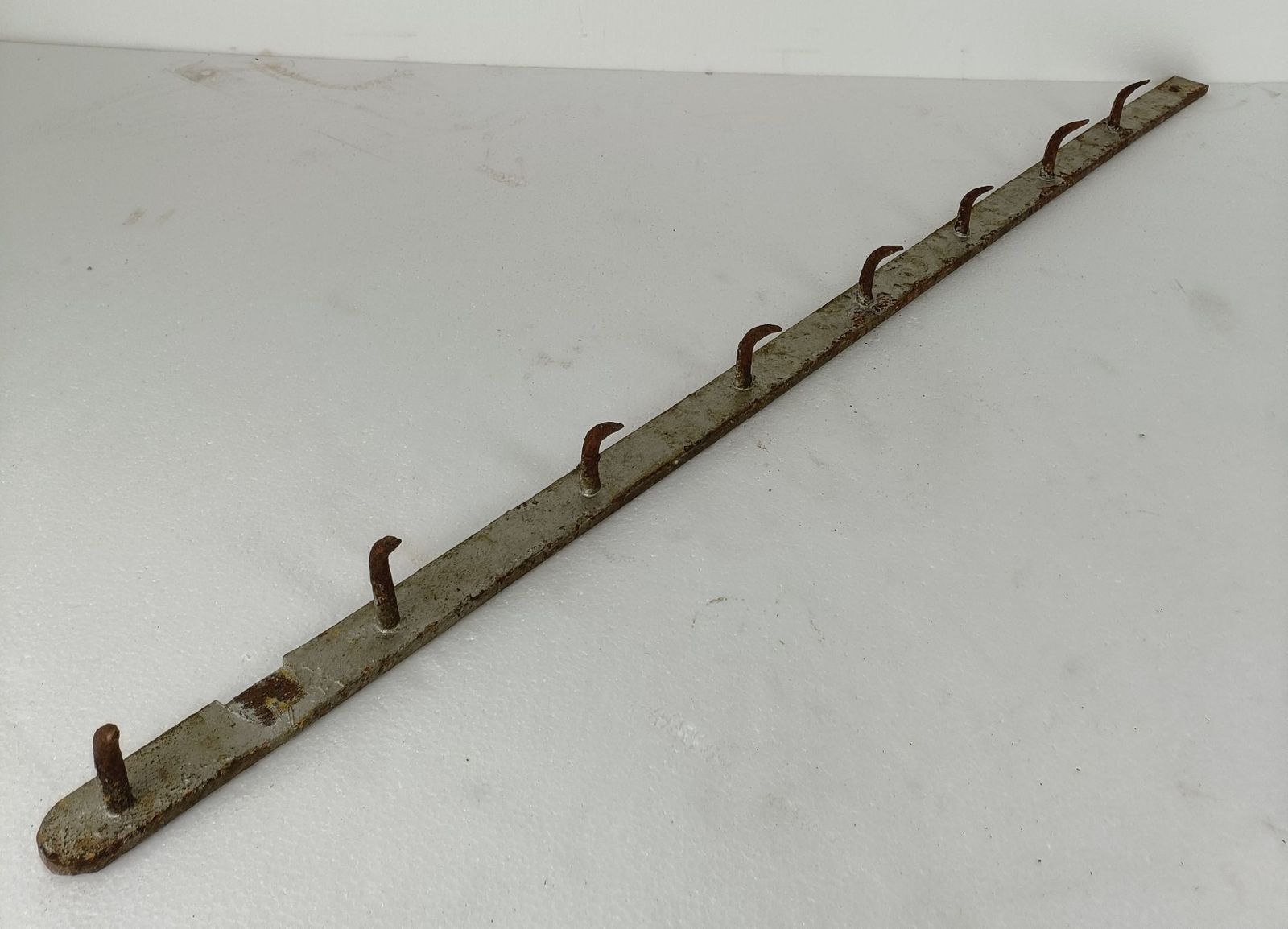 Xl Antique French Butcher Rack Iron  Hooks Primitive Industrial Kitchen Rustic A photo furniture