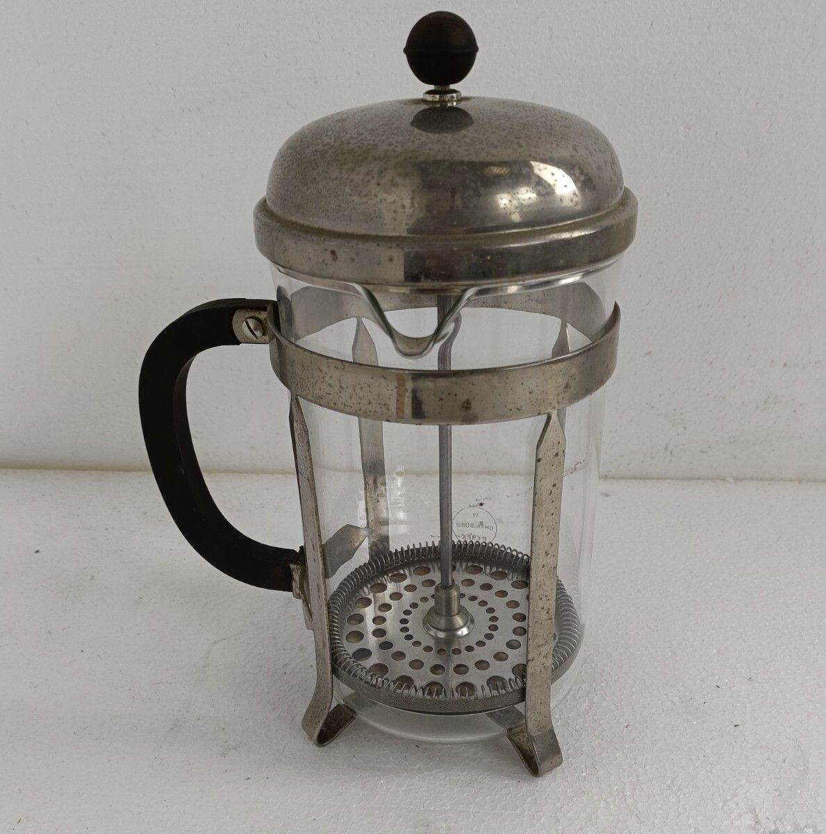 Exc Pyrex Chambord French Press Coffee Maker Plunger Melior France Stainless S photo 65.0