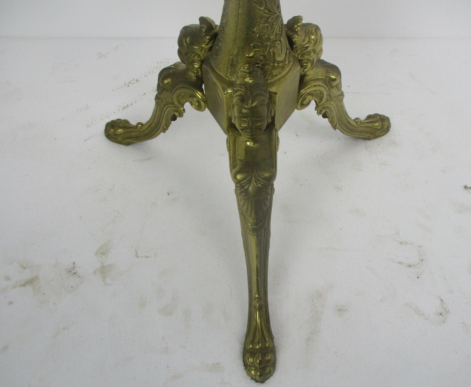 Standing Hall Tree Coat Hallway Rack Onyx Piece Brass Mermaids Base Eyecatcher photo furniture