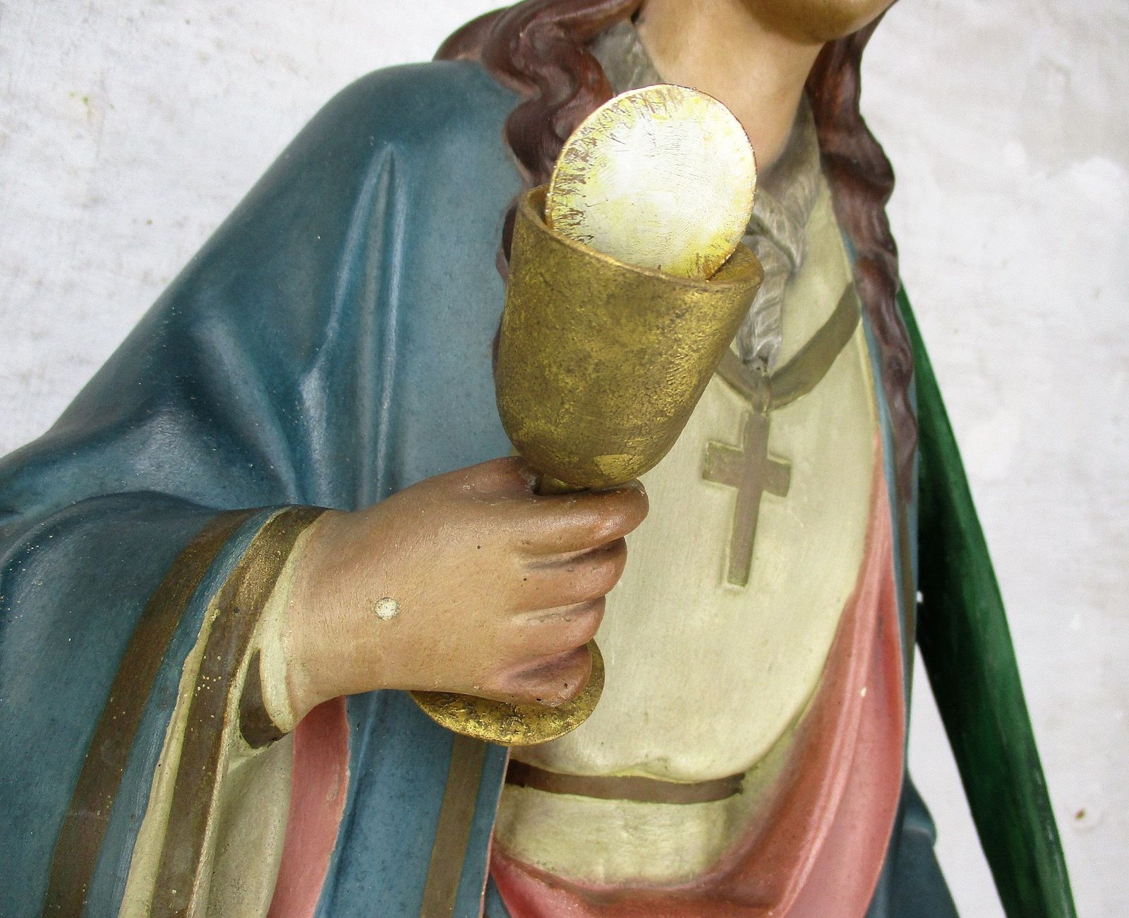 Xl Church Chapel Antique Plaster Statue Saint Barabara Great Martyr Holy Helpe photo furniture