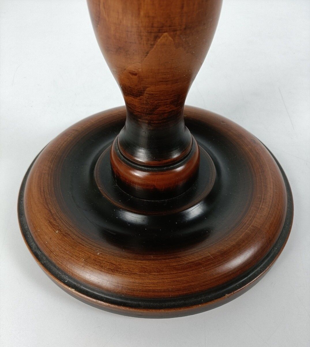 Vintage Pedestal Plant Stand Side Table Bonsai Table Cherry Wood Beautiful photo vinterior