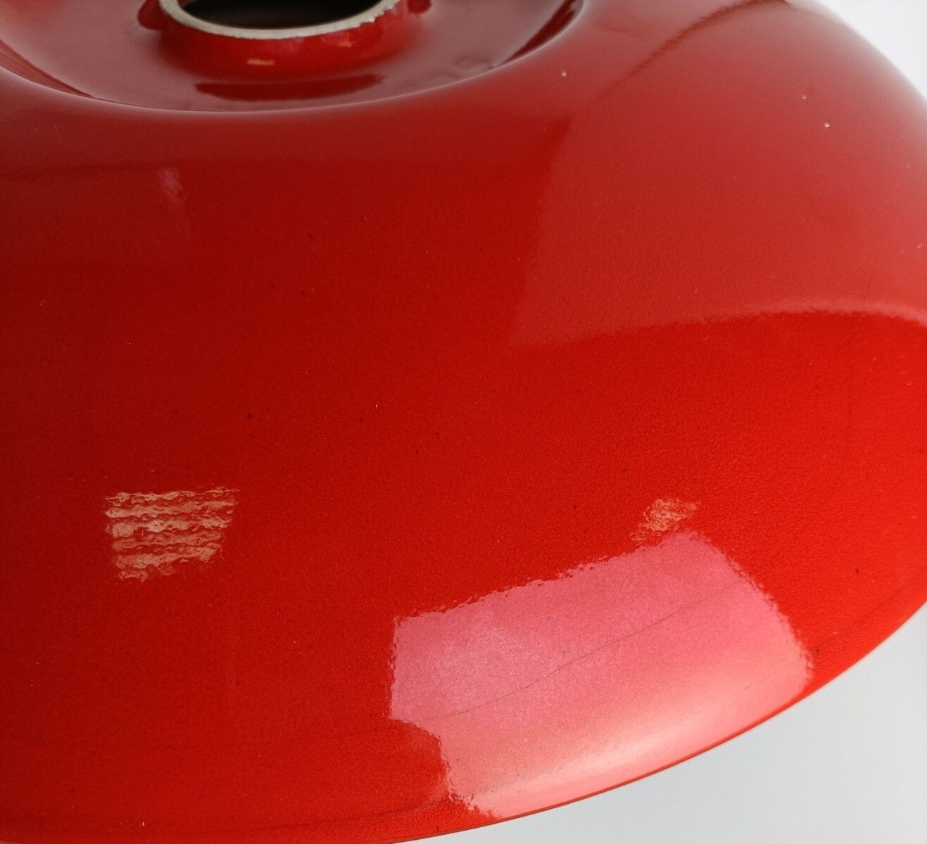 Pino Spagnolo For Sicart Italy, 1960/70's Space Age Dish Bowl Collector Red Ce photo vinterior