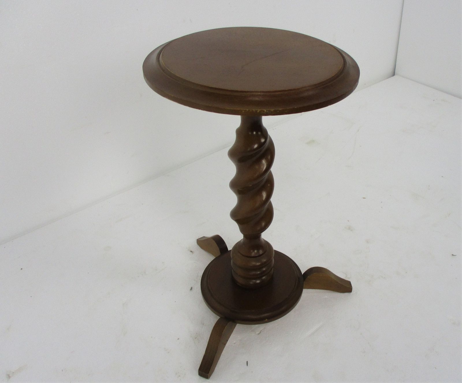 Small Barley Twist Tripod Side Display Table Pedestal Plant Bonsai Stand Barn Co photo for sale