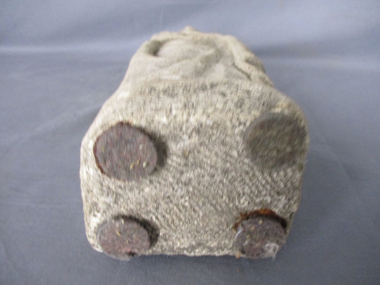 Outdoor Protection Carved Stone French Virgin Mary Infant Jesus Htf Tenderness 1 photo vintage