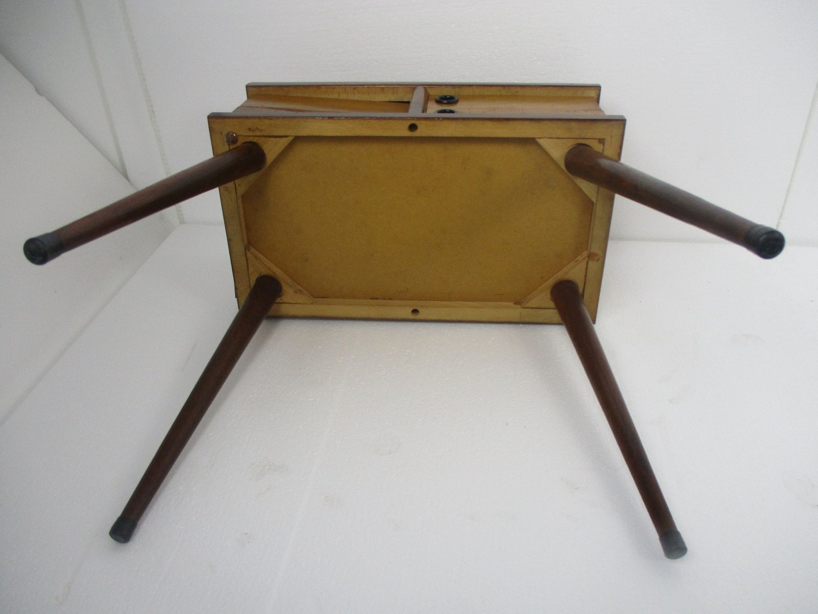 photo furniture Vintage Nightstand Mid Century Danish Modern Style End Table Modernist Funky Era