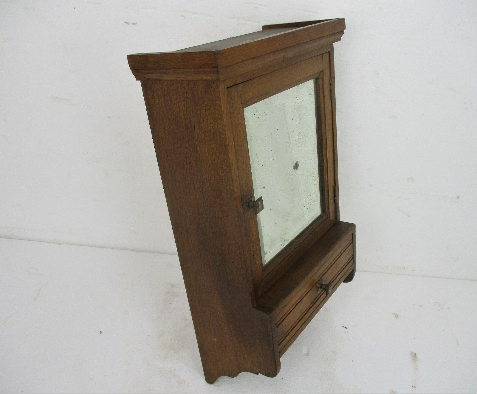 Kitchen Medicine Apothecary Wood  Apothecary Bathroom Cabinet Beveled Glass photo vinterior