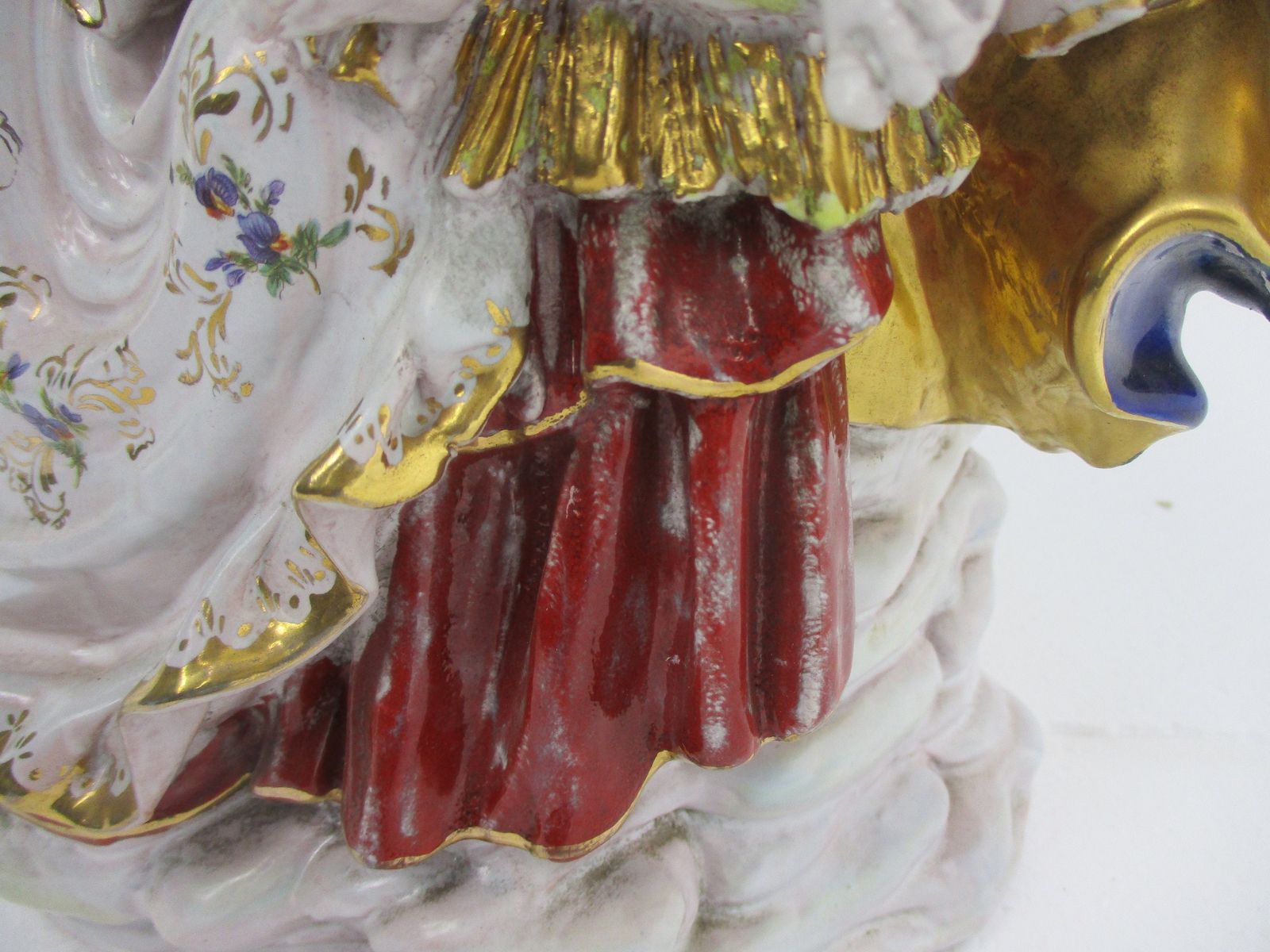 Statue Sitting Virgin Mary Madonna Infant Jesus Christ Pattarino House Signed S. photo buy