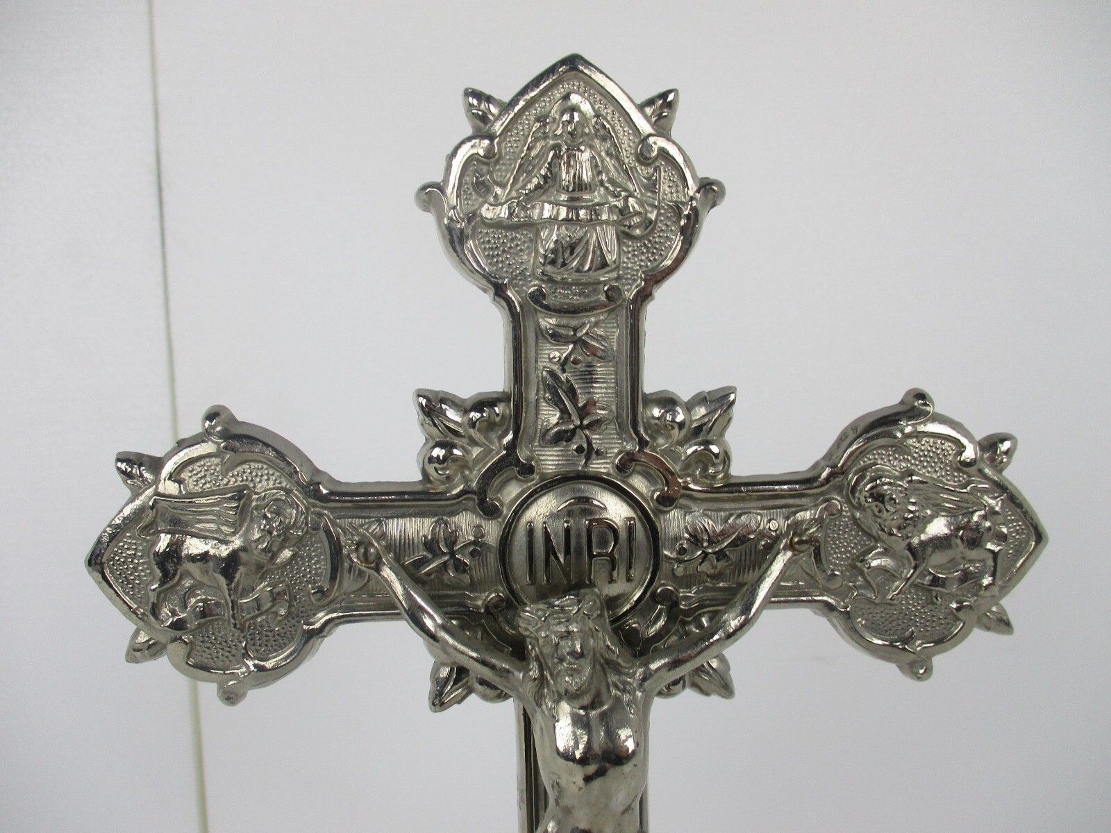 Standing Crucifix Cross Saint John Saint Mary  Magdalene Golgotha Apostles Ornat photo furniture