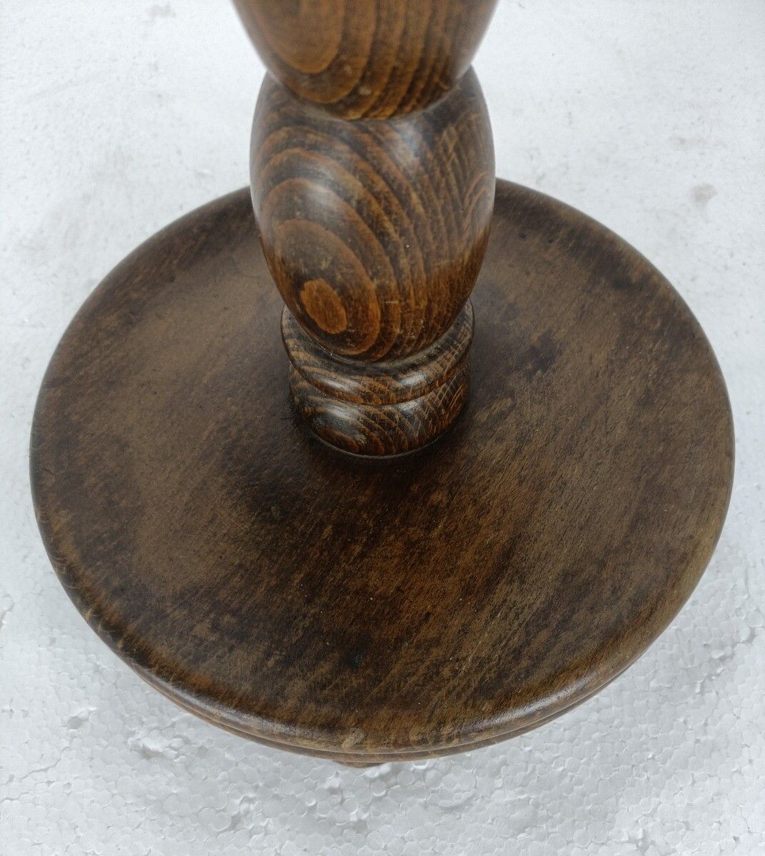 Pedestal Plant Stand Side Occasional Table Two Tier Vintage Modernist Barn Count photo 182.0