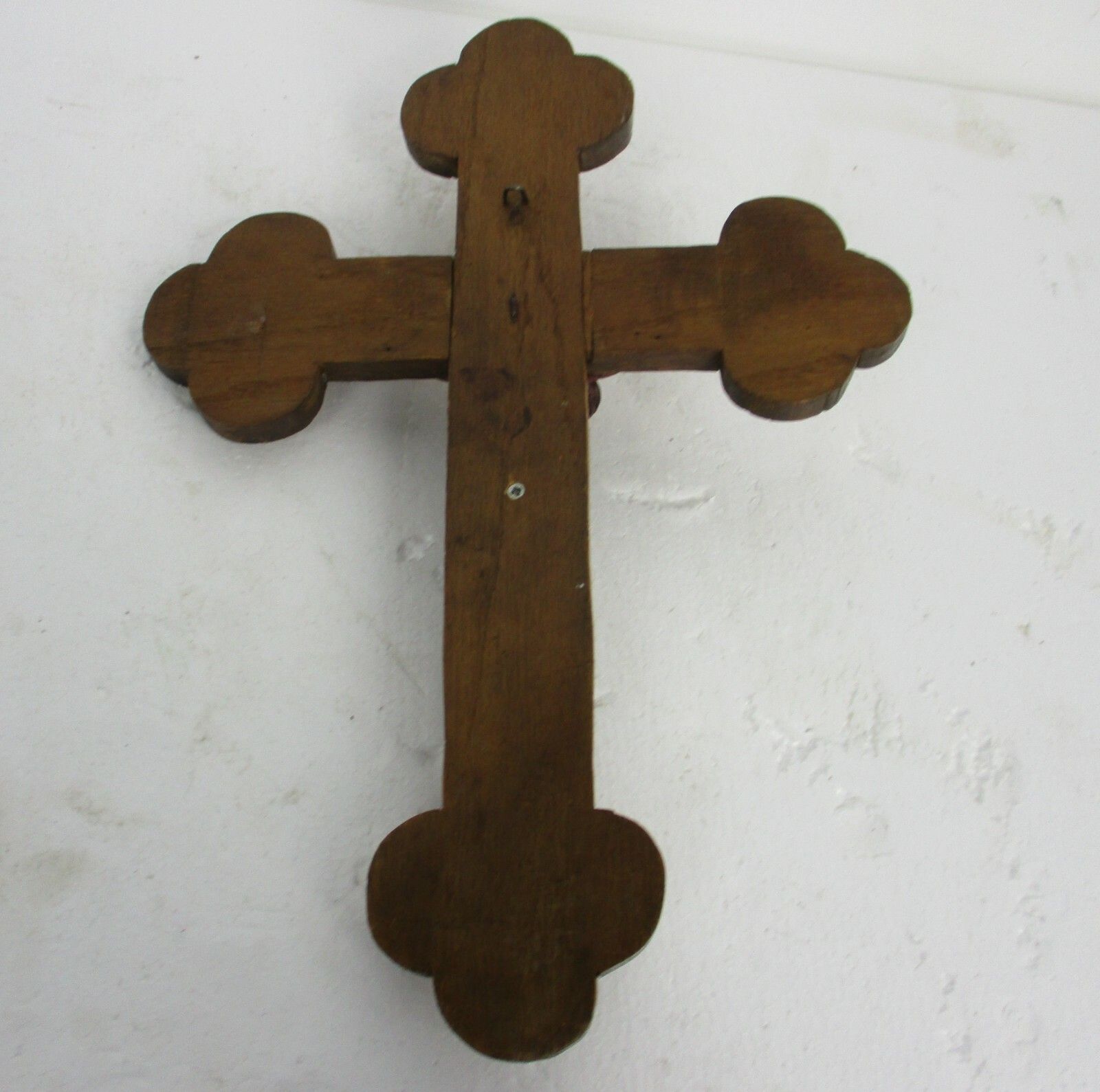 Hand Carved Wood  Hanging Ornate Crucifix Wooden Small Corpus Jesus Christ photo buy