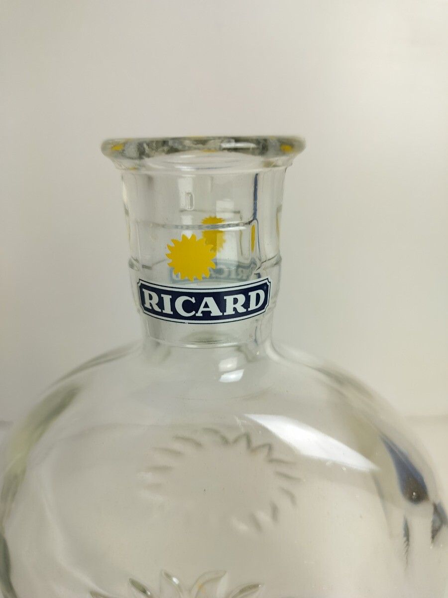 French Ricard Pitcher Water Carafe Pastis Apero France Collector  Set Of 2 Diffe photo for sale