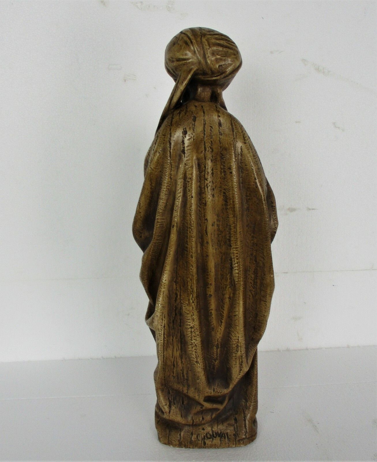 L Statue Saint Mary Magdalene Patron Sinners Myrrh Bearer Plaster Htf 22.44" photo vinterior