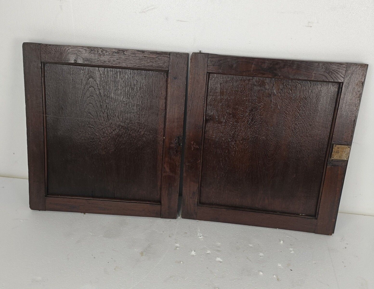 Pair French Hand Carved Wood Oak Door Panels Reclaimed Architectural  Antique La photo buy