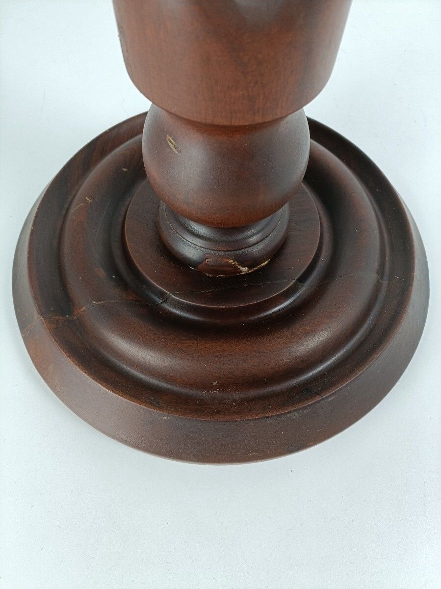 Open Barley Twist Pedestal Plant Stand Gorgeous Rare Barn Style Bonsai Table Vin photo 323.0