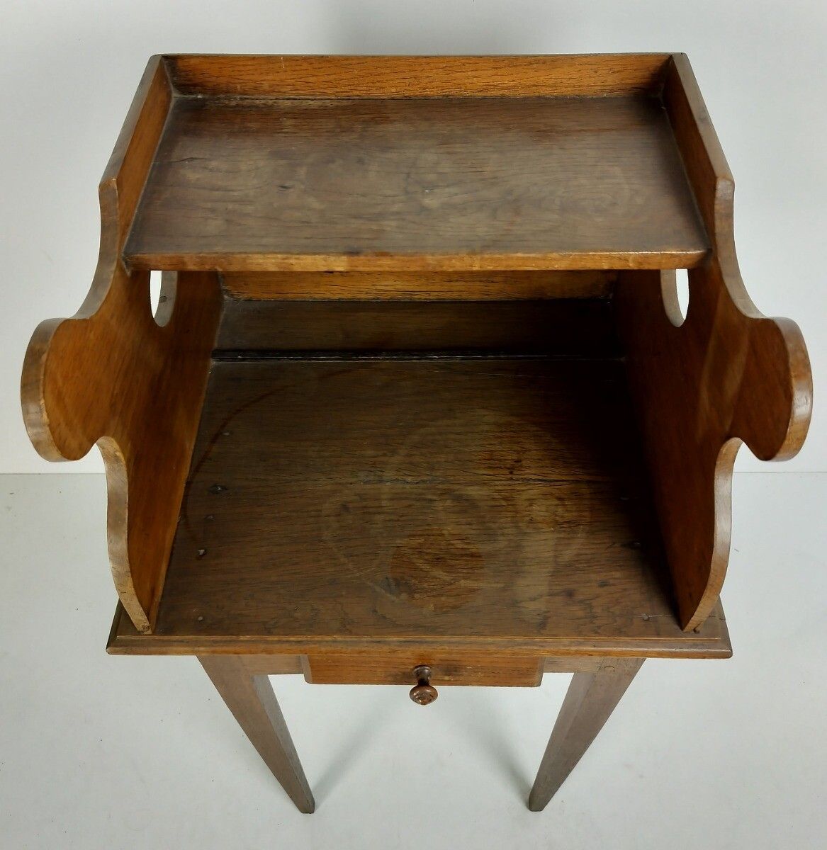 Antique Farmhouse Style Cabinet With Drawer Wood Hallway Desk Table Barn Country photo Furniture