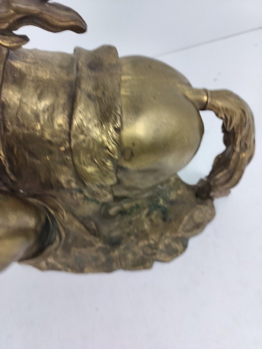 Horse Being Tamed Bronze Exquisite Modelled After Coustou Chateau Marly Statue A photo for sale