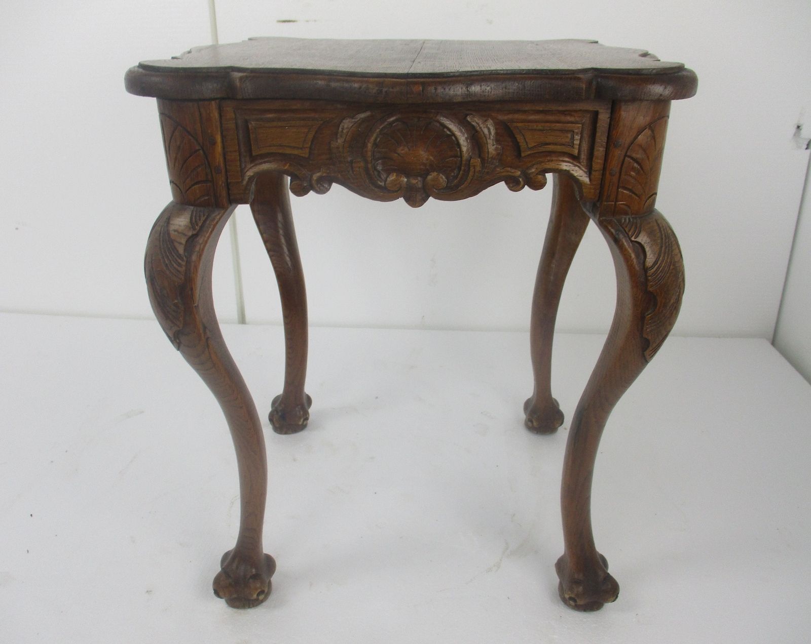 Coffee Side Wine Occasinal Table Hand Carved Wood Louis XV/XVI Style photo vintage