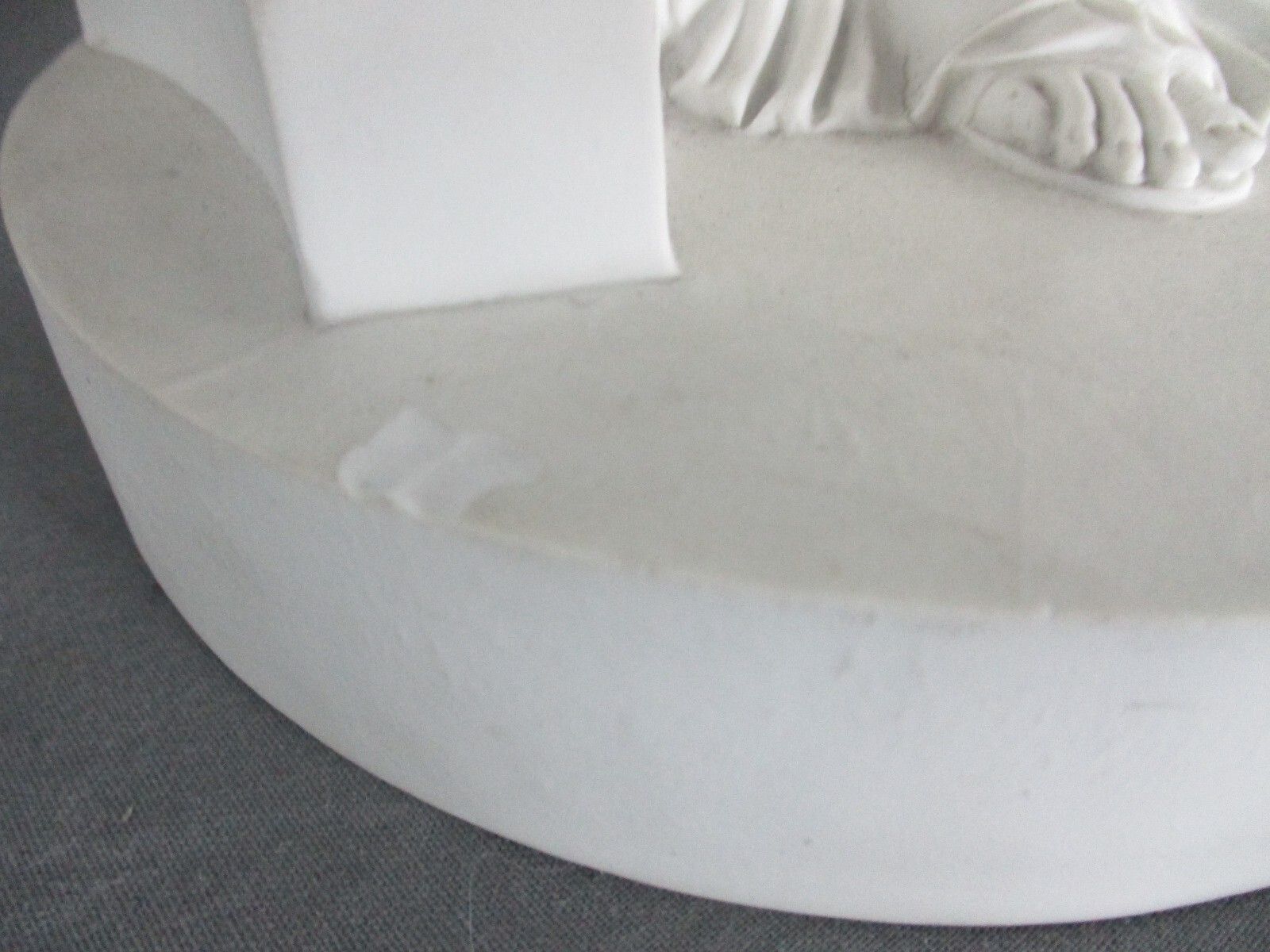 Large French Antique 1900 Bisque Statue Virgin Mary Our Lady Infant Stunning photo buy