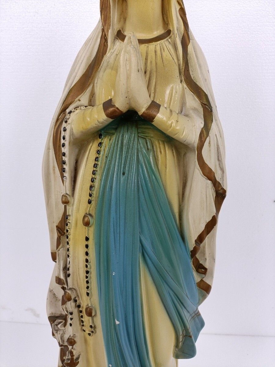 Large Monastry Chapel Statue Virgin Mary Madonna Our Lady Of Lourdes  Plaster Fr photo buy