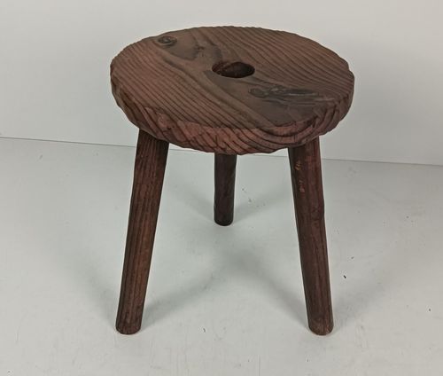 Wooden Spanish  Side  Wine Milking Stool Table Pedestal Plant Bonsai Stand Vinta photo furniture