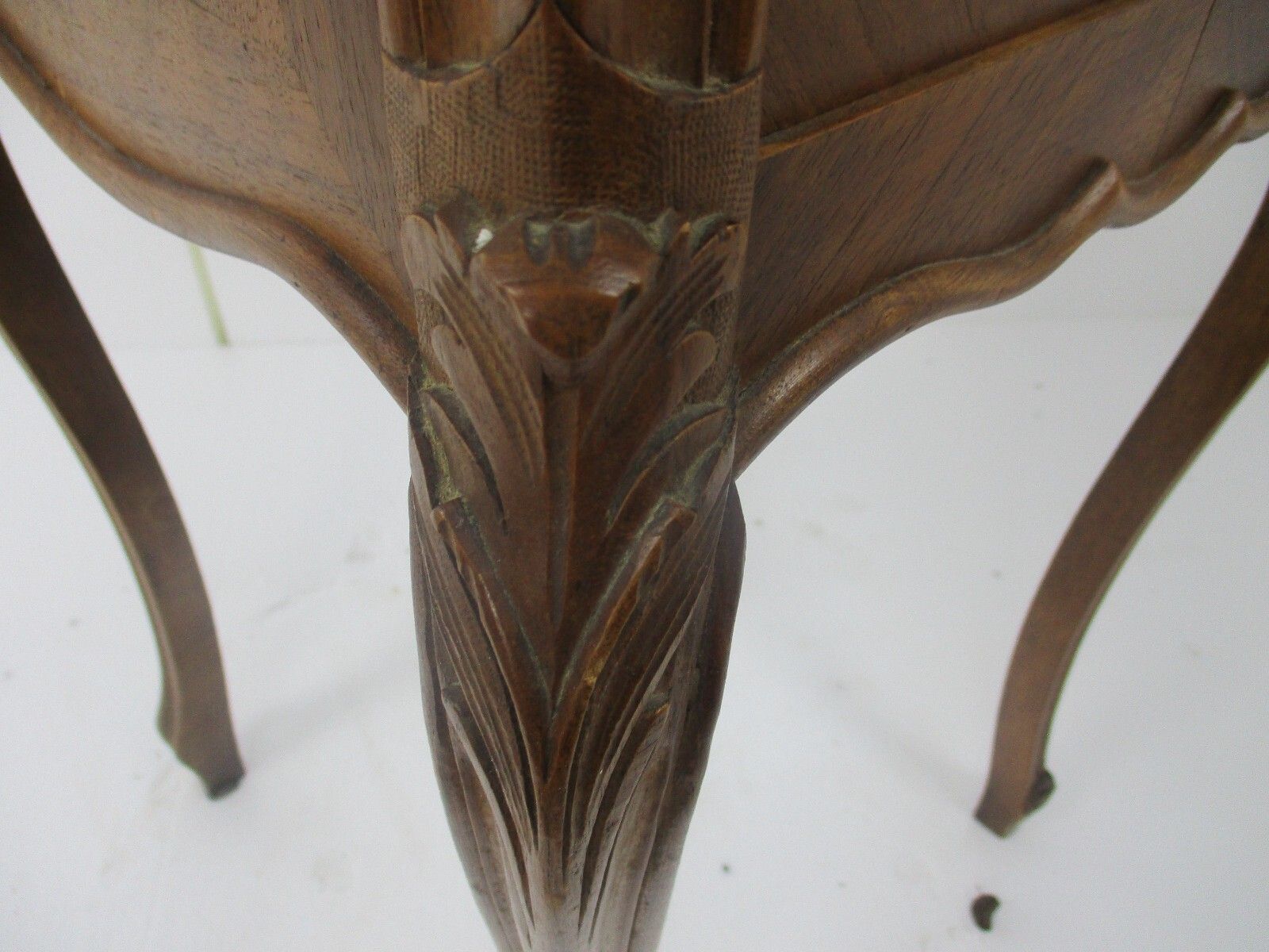 photo for sale Antique  Marble Top And Inside Side Cabinet Table Night Stand Louis XV/VI Style