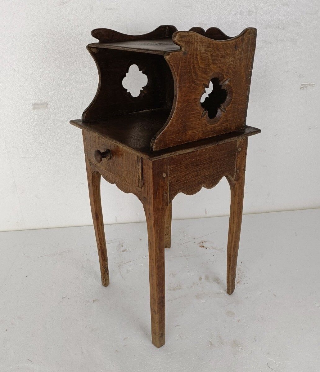 Furniture Antique 19th Century Cabinet Side Table Hallway Barn Farmhouse Style Wood photo