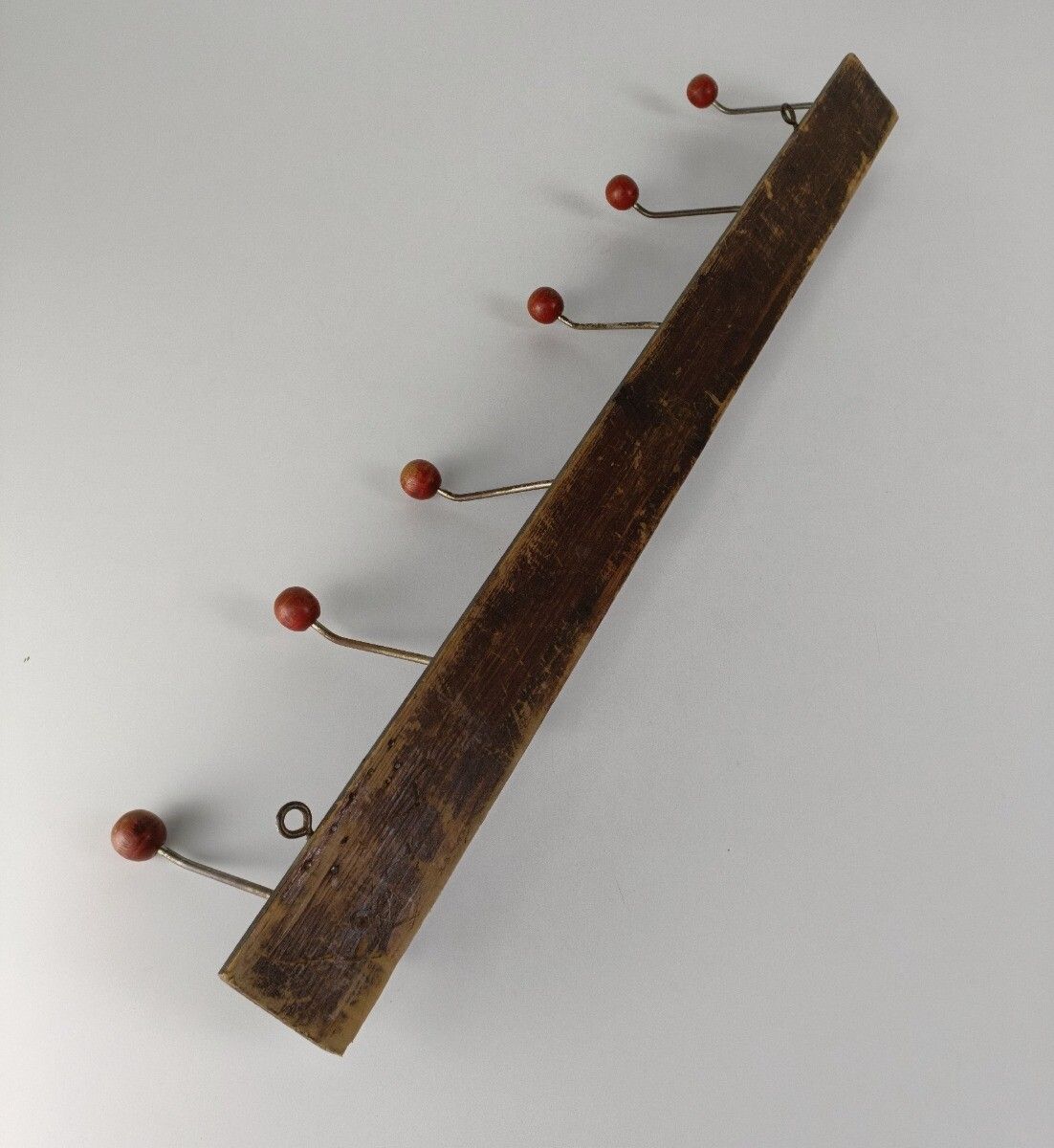 Vintage Barn Coat Hat Rack Retro Wall Hanging Funky Hooks Farmhouse Style photo buy