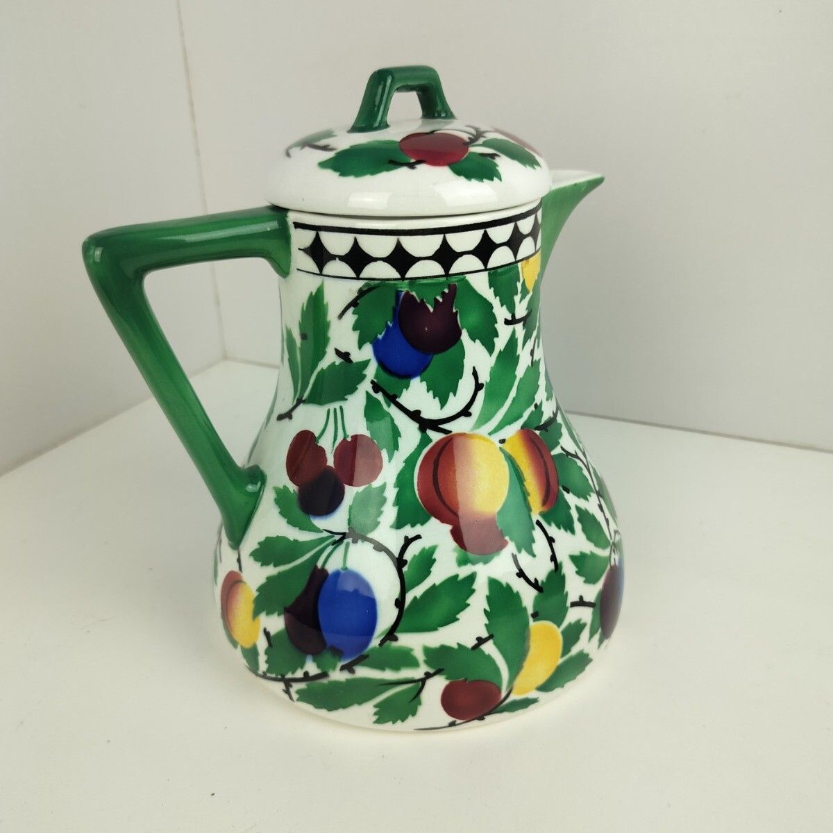 Art Nouveau Villeroy Boch Wallerfangen Saar Basin China  Large Coffee Teapot P photo Home Decor