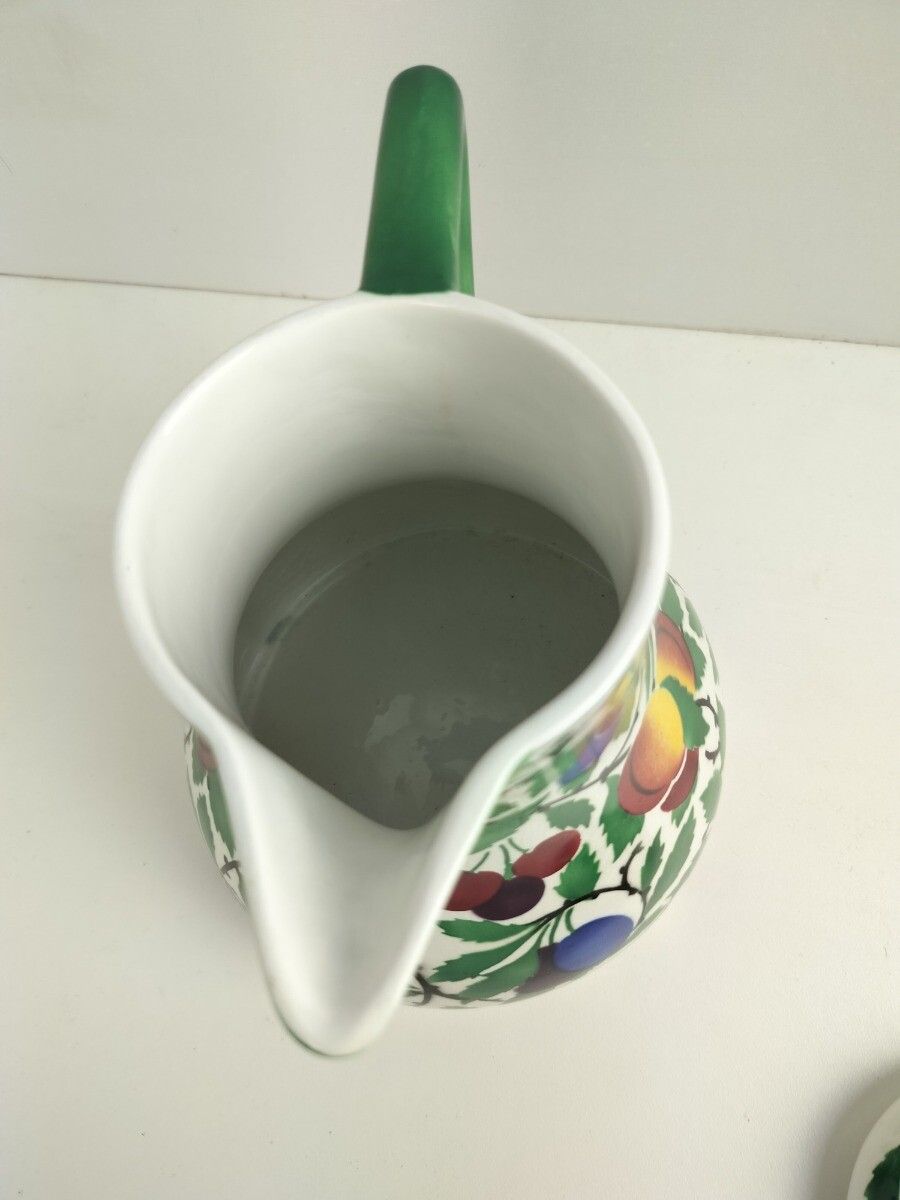 Art Nouveau Villeroy Boch Wallerfangen Saar Basin China  Large Coffee Teapot P photo buy