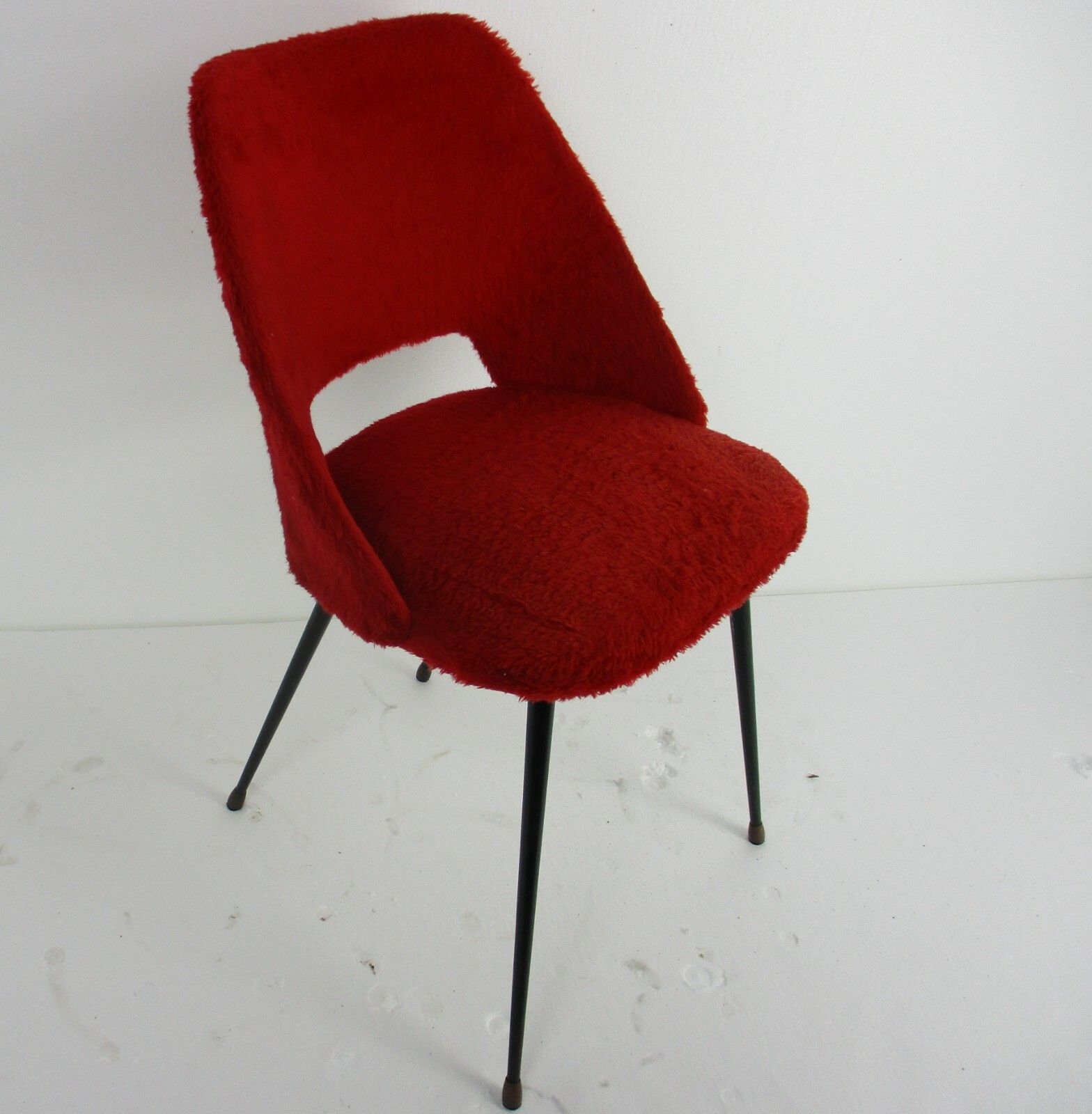 Mid Century Modernist Plush Cocktail Conference Chair Upholstered Saarinen Style photo Furniture