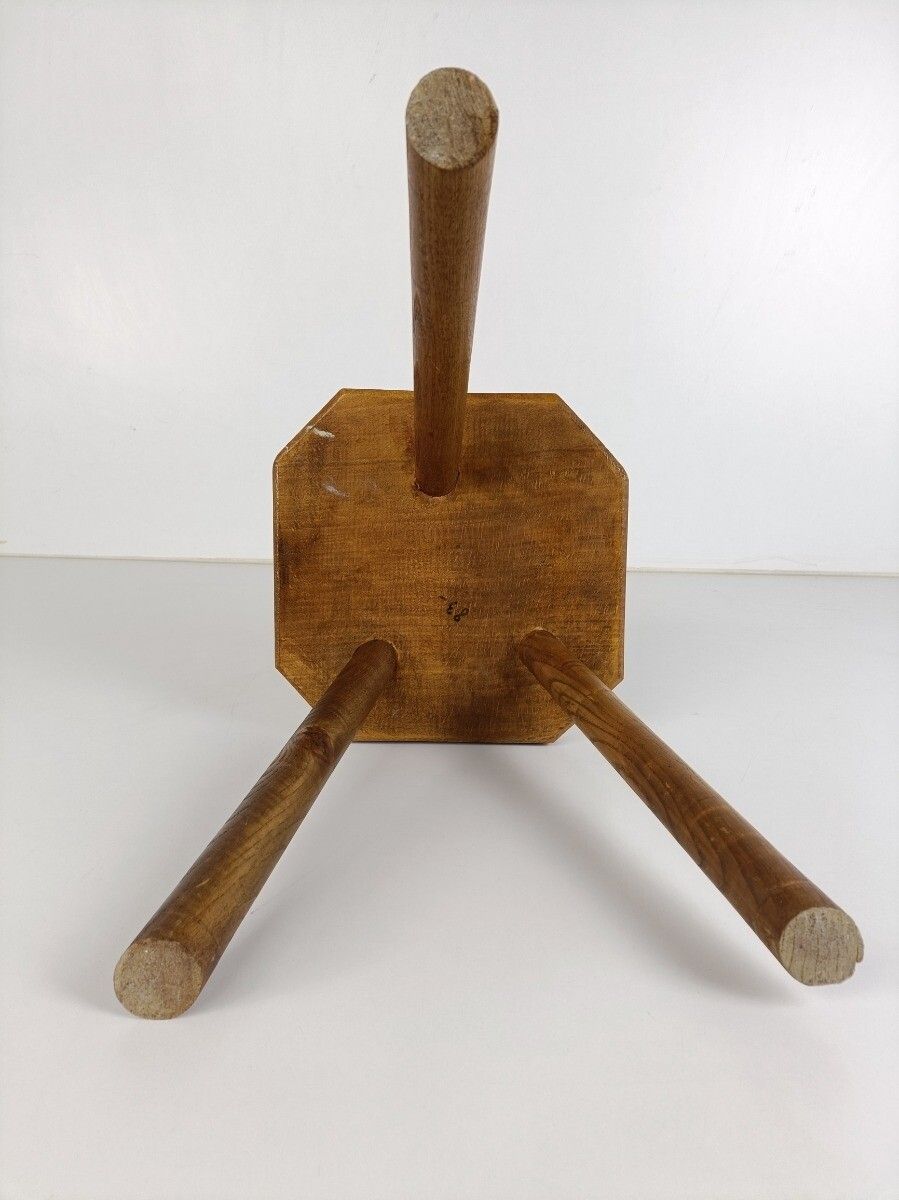Milking Stool Bench  Pedestal Plant Bonsai Stand  Barn Country Style Wood Funky photo vinterior