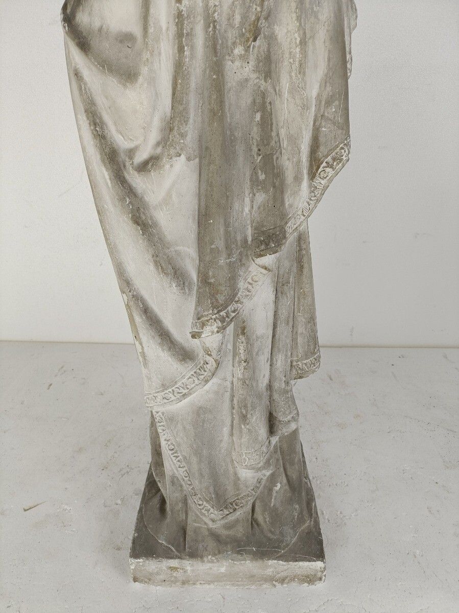 photo for sale Statue Notre Dame De Grace Plaster Xl Church Chapel Our Lady Of Grace Collector