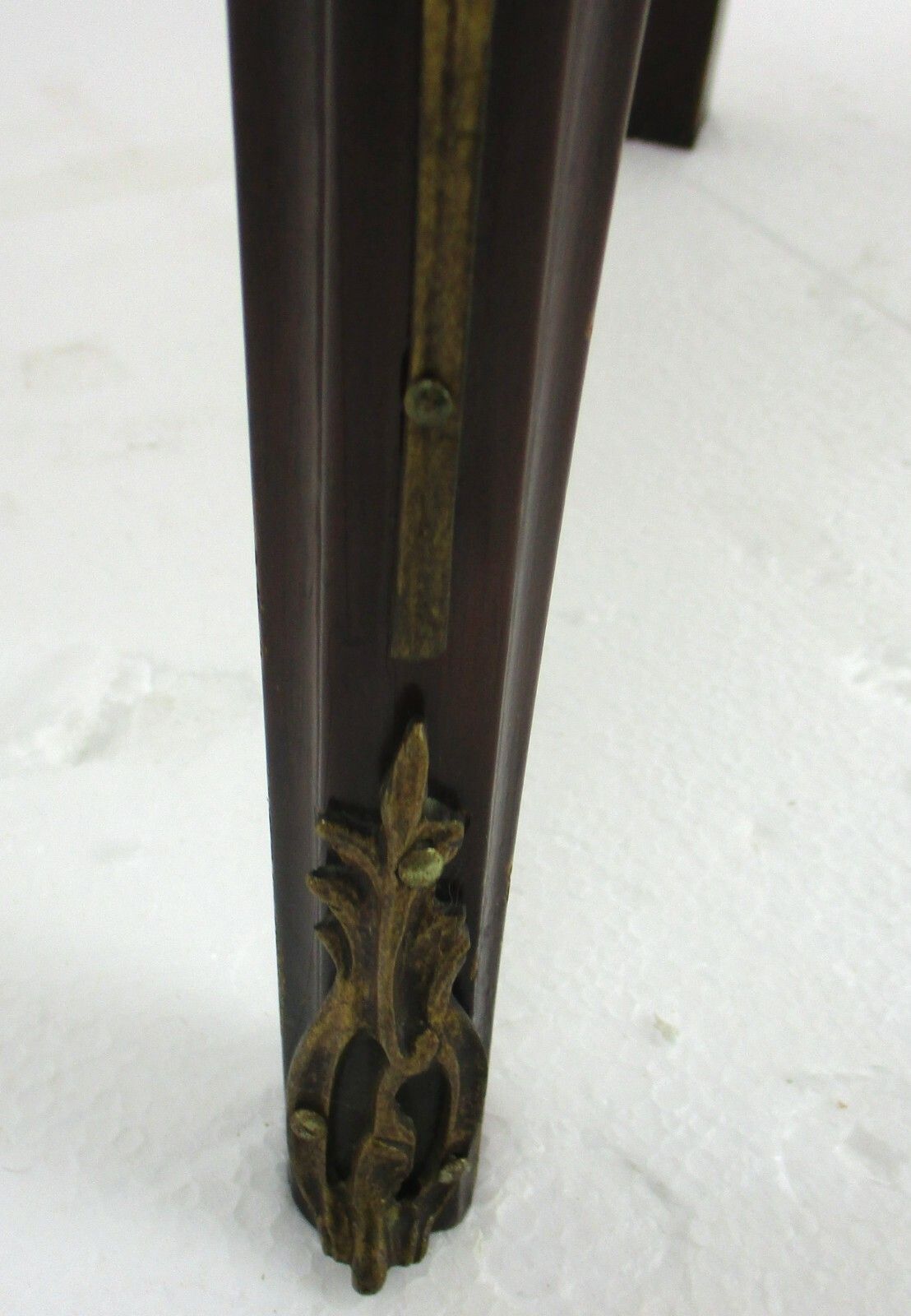 Marquetry Display Case Cabinet Inlay Brass Trims French Antique 1920s Stunning photo Furniture