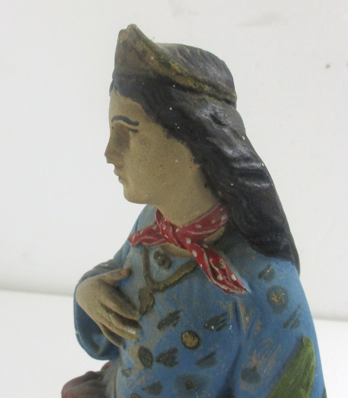 Large Statue Saint St Barbara Of Nicomedië Tower Patron Of Firemen Plaster Htf photo vinterior