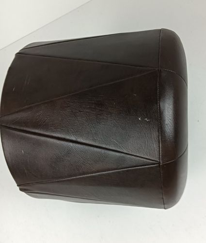 photo furniture Retro Footstool Stool Pouf Ottoman Seat Vintage Semi Leather Brown