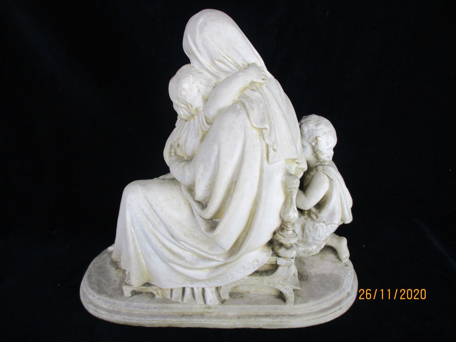 Large Virgin Mary Madonna Della Sedia Seggiola Resin Statue After Rafael John Th photo vintage