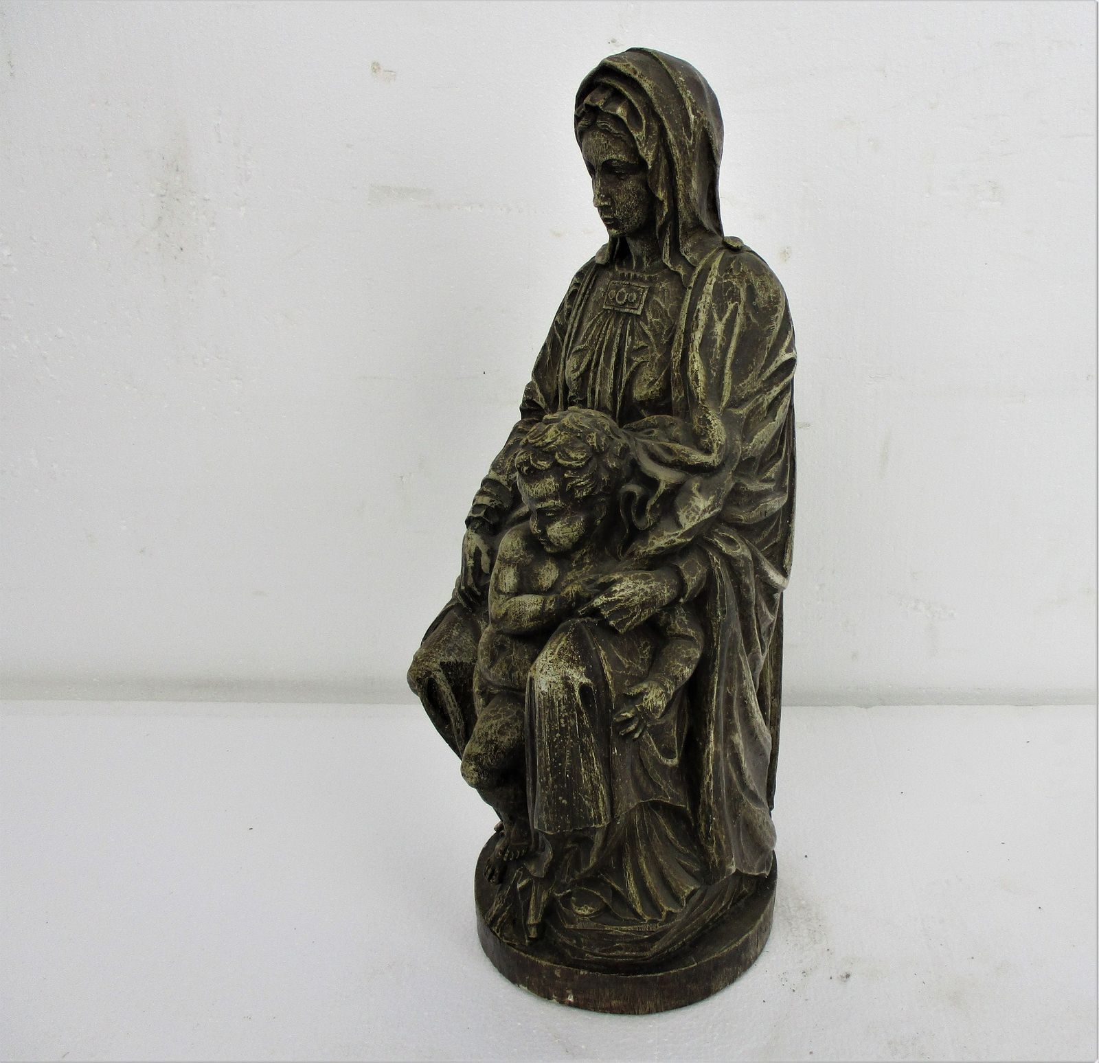 Michelangelo Buonarrati Madonna Lady Virgin Mary Infant Sedes Sapientiae Resin I photo vinterior