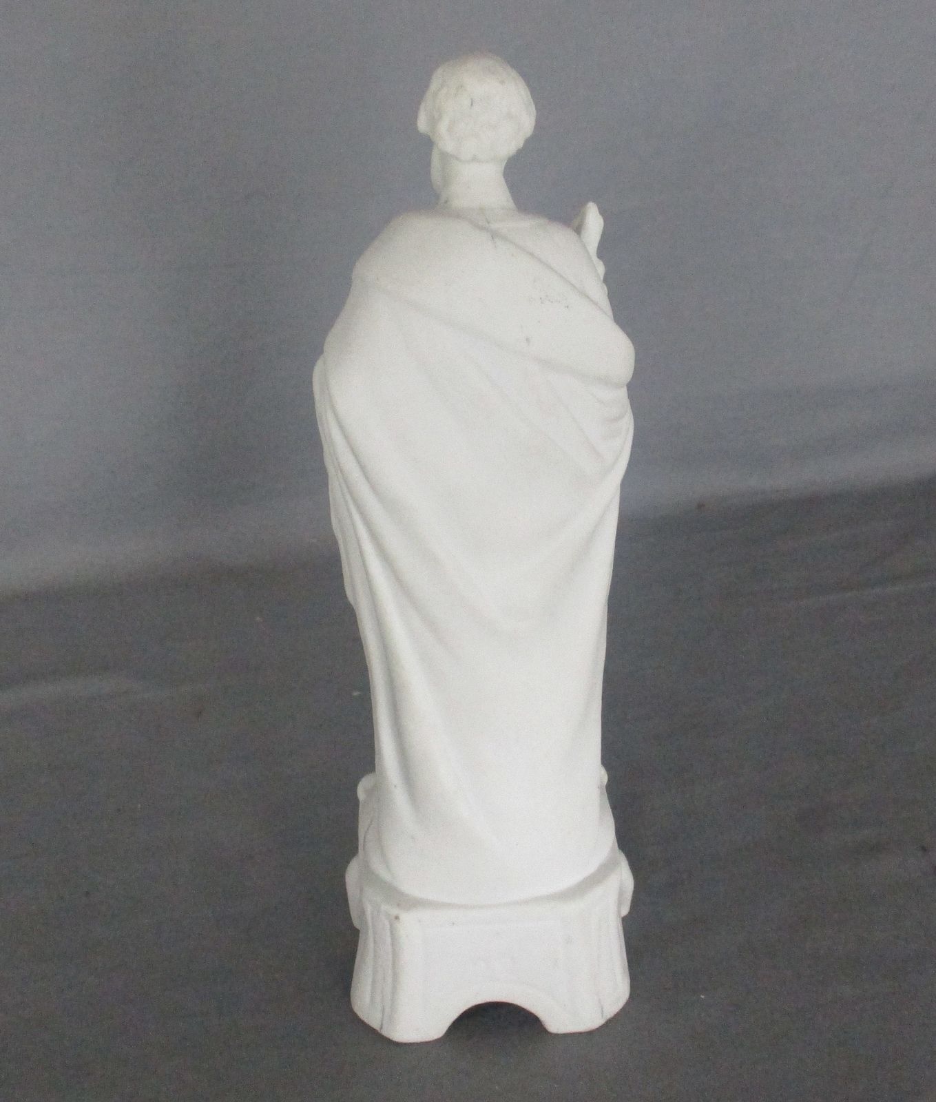 Antique Porcelain Bisque Statue Saint Joseph Angel Lilies Protector Of Homes Mar photo vinterior