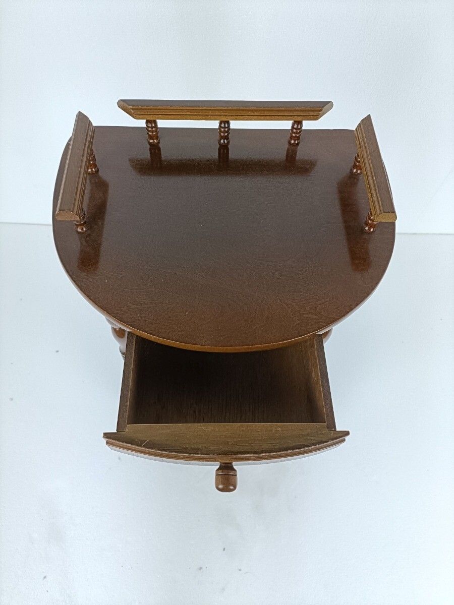 photo furniture Pedestal  Side Table Plant Bonsai Stand Italian Wood Vintage Etagère Display Ca