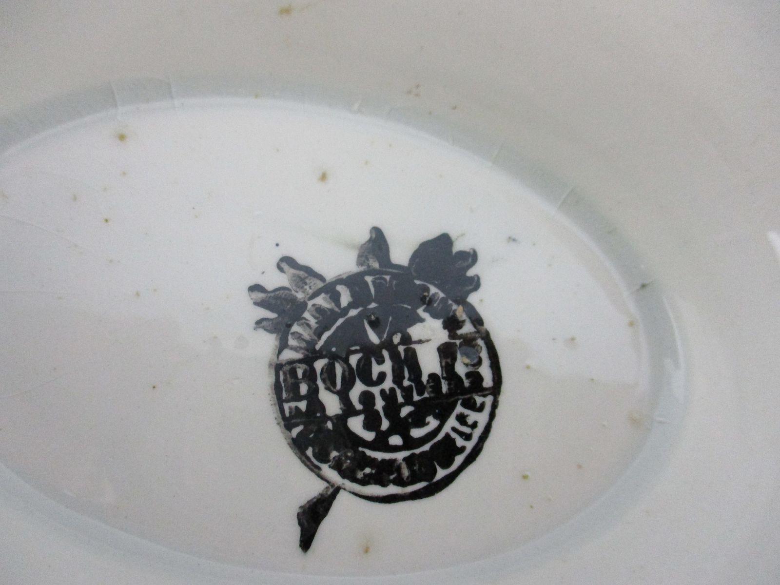 Antique  Boch La Louviere  Soup Tureen Dish With Ladle Marked  Art Nouveau Art D photo vintage
