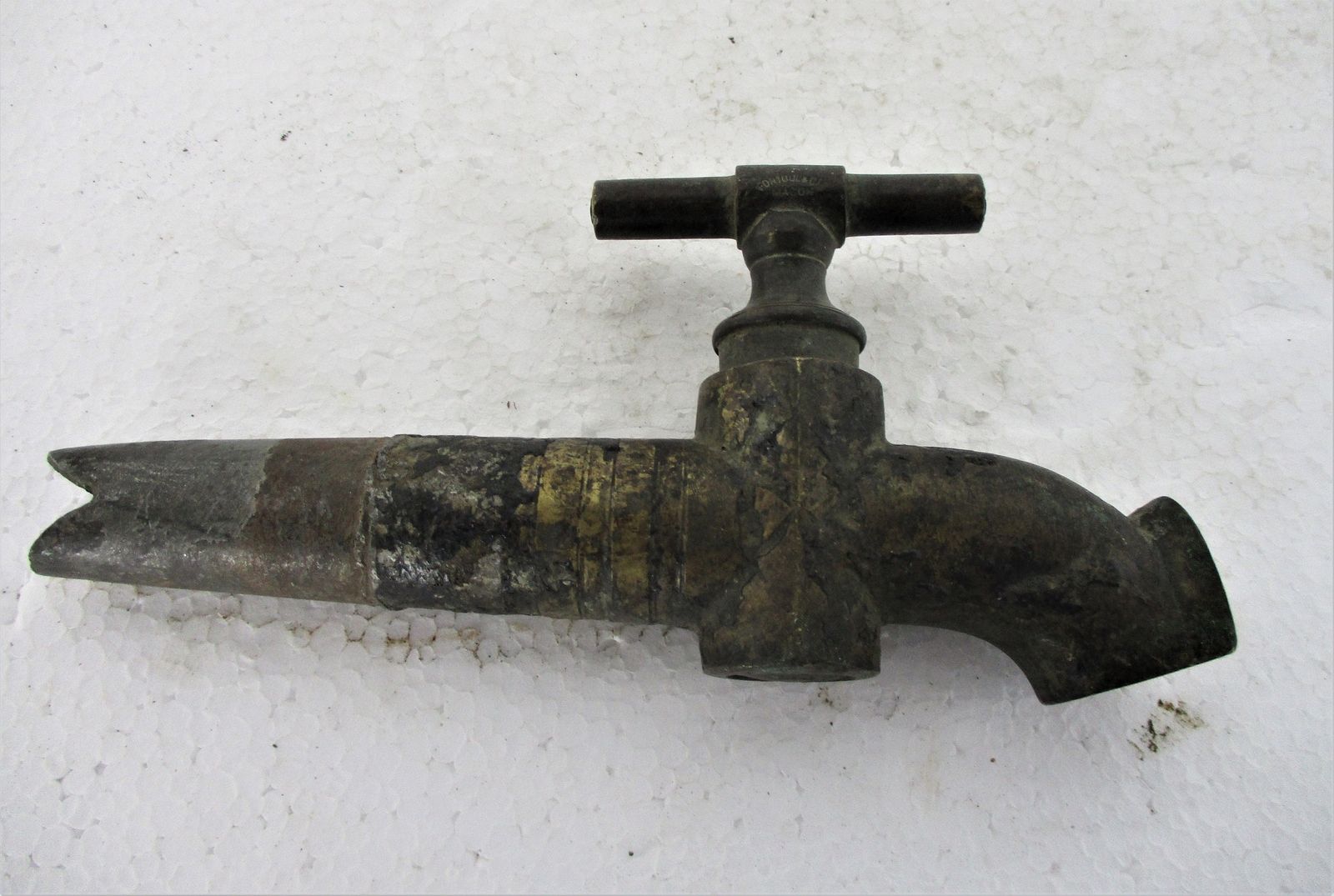 Antique Faucet Tap Architectural Industrial Barn Country Farmhouse Sink Reclaime photo furniture