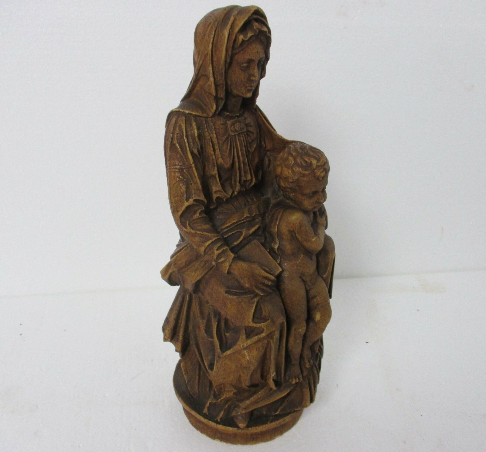 Large Lady Of Bruges Virgin Mary Madonna Della Sedia Seggiola Resin Gorgeous photo Art
