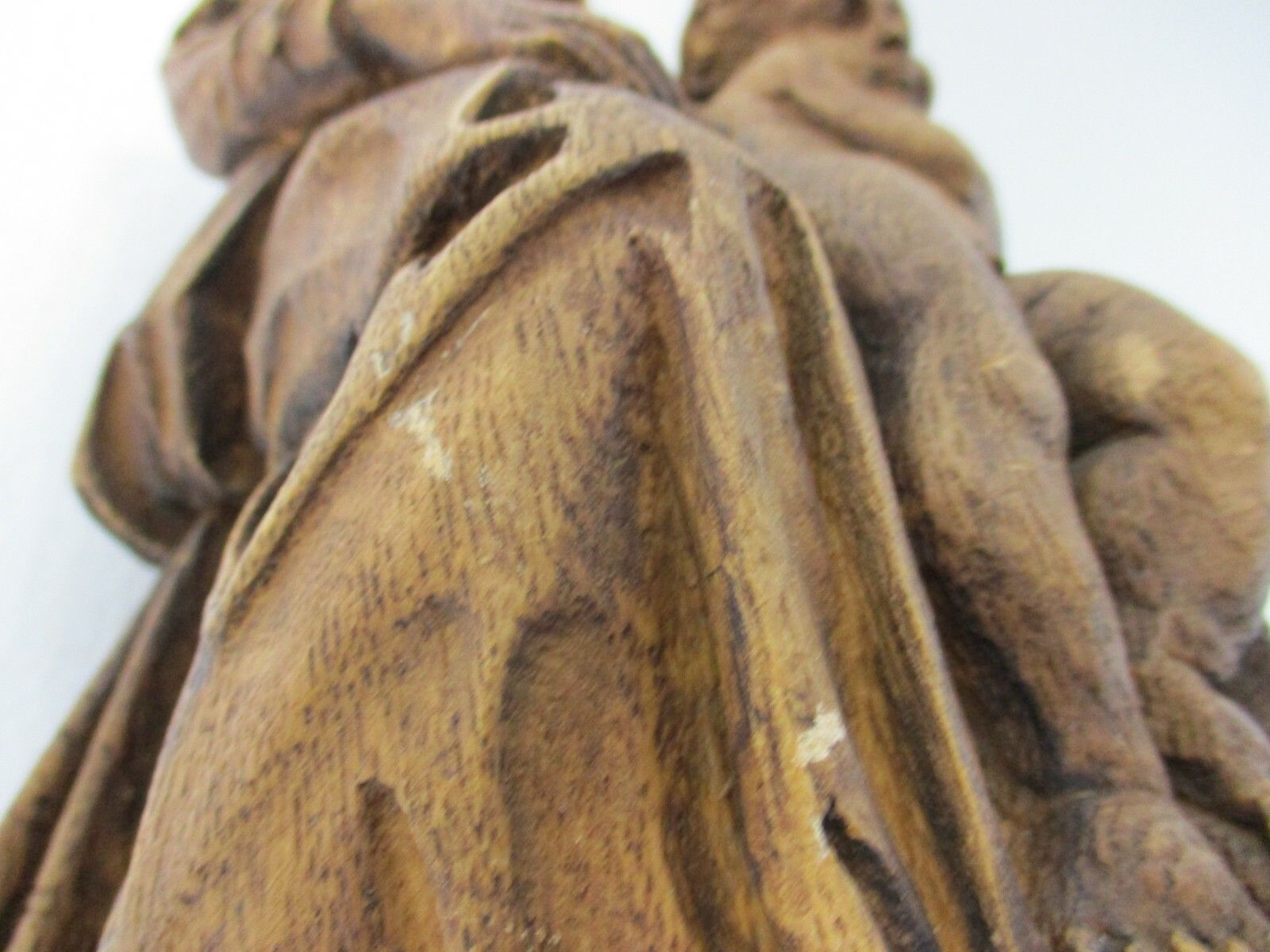 Large Lady Of Bruges Virgin Mary Madonna Della Sedia Seggiola Resin Gorgeous photo vintage