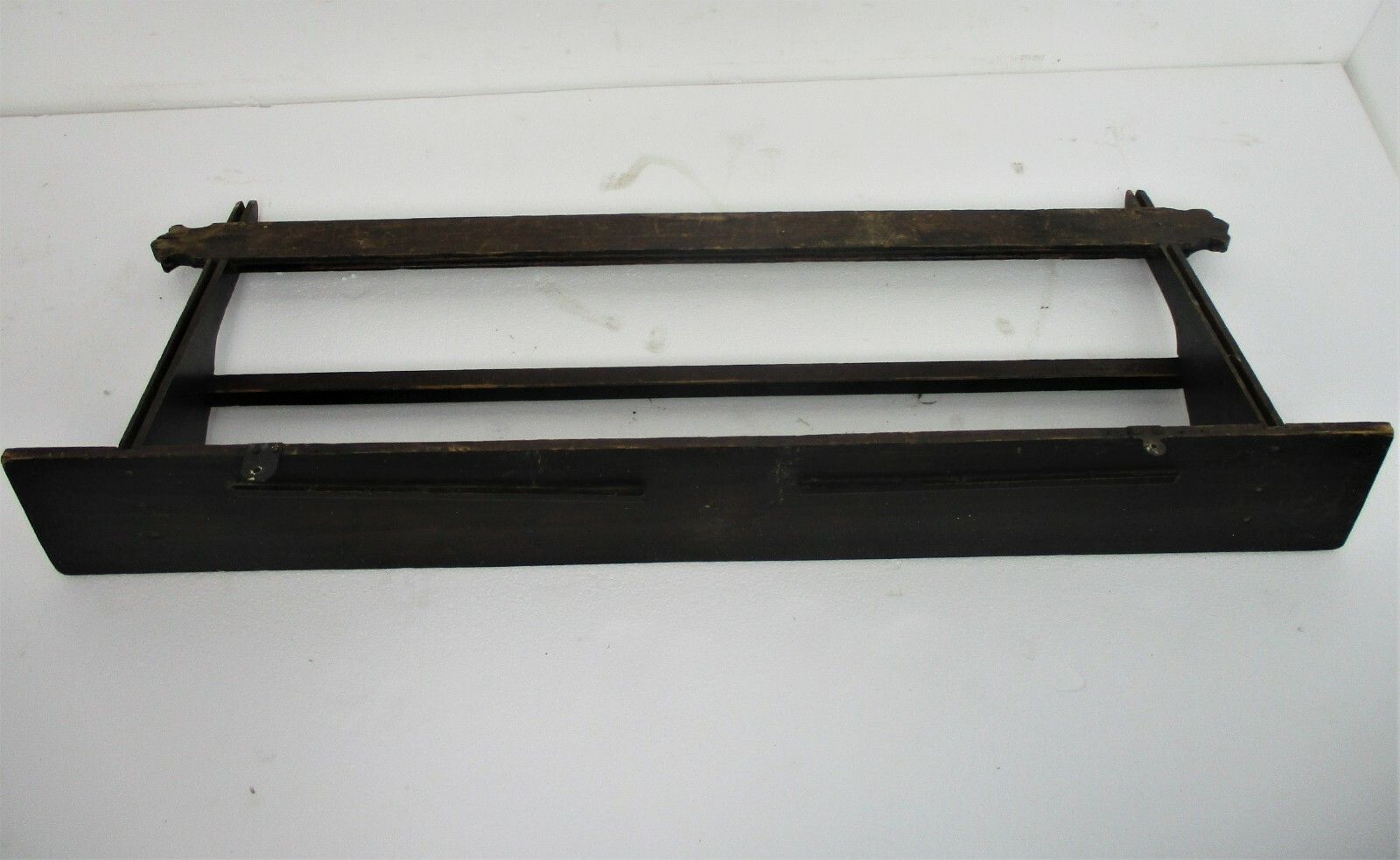photo furniture Xl Farm Barn Hand Carved Wood Ornate Coat Hat Rack Shelf Country Farmhouse