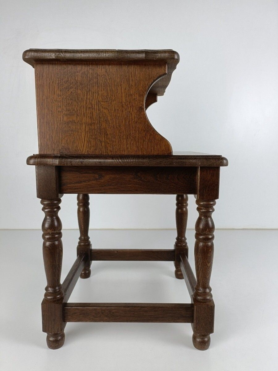 Hallway Cabinet Nightstand Table Hall Cabinet Telephone Side Table Oak Vintage photo vinterior