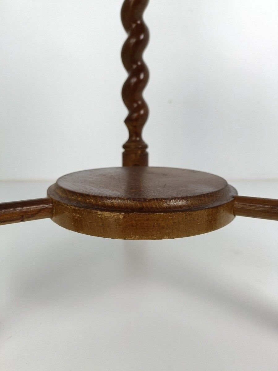Barley Twist Wooden Side Display Coffee Side Wine Occasional Table Barn Country photo vinterior